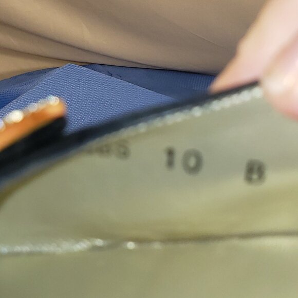 Charles Jourdan Black Suede Mules with Jeweled Accent Size 10B - Picture 6 of 8